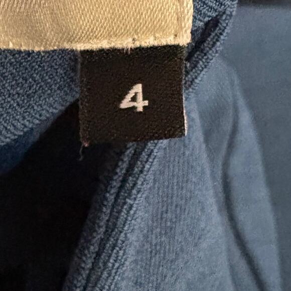 M.M. Lafleur Wondertex Emily Dress Size 4 Square Neck Blue Classic Tailored Cut - Picture 5 of 12